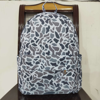 BA0260 Baby Kids Boys Grey Hunting Camo Backpack Zip Back Bag 5.5