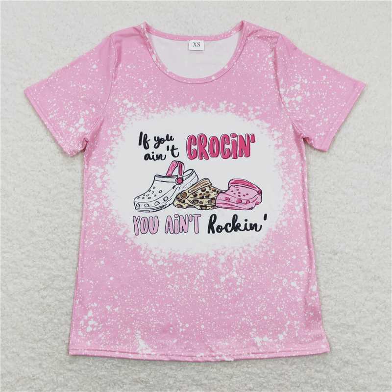 Mommy&Me summer mathing clothes ripped shoes print summer tshirt top
