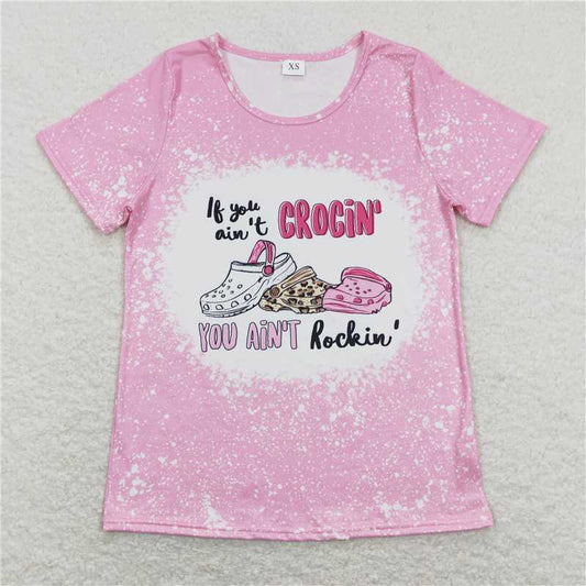 Mommy&Me summer mathing clothes ripped shoes print summer tshirt top