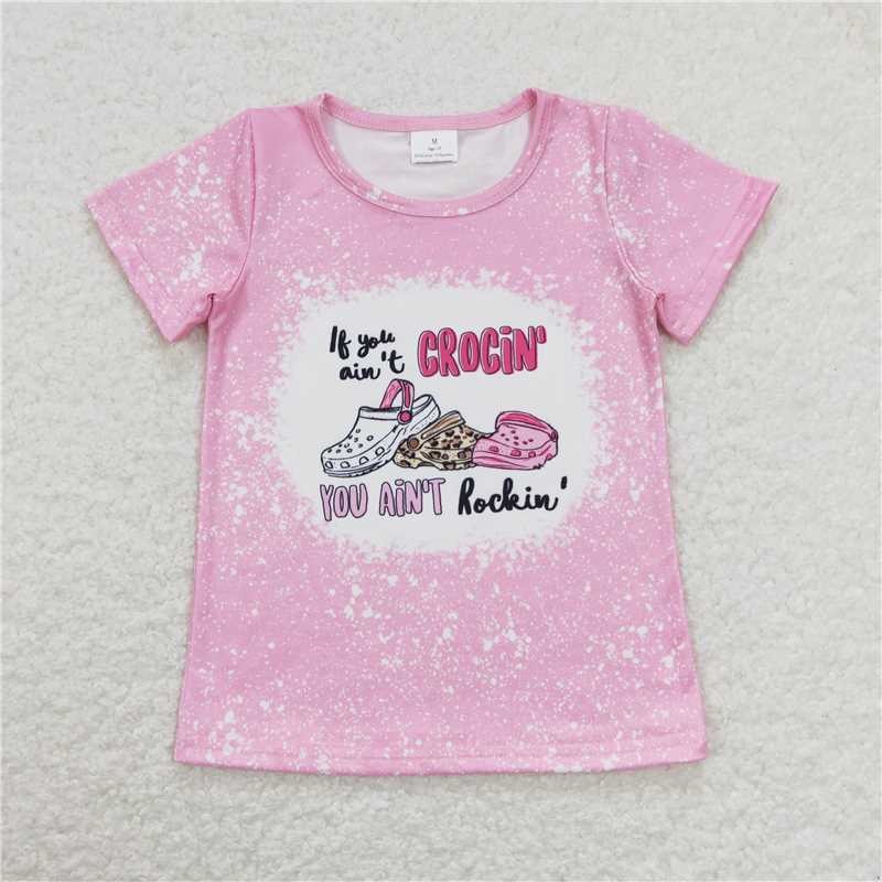 Mommy&Me summer mathing clothes ripped shoes print summer tshirt top