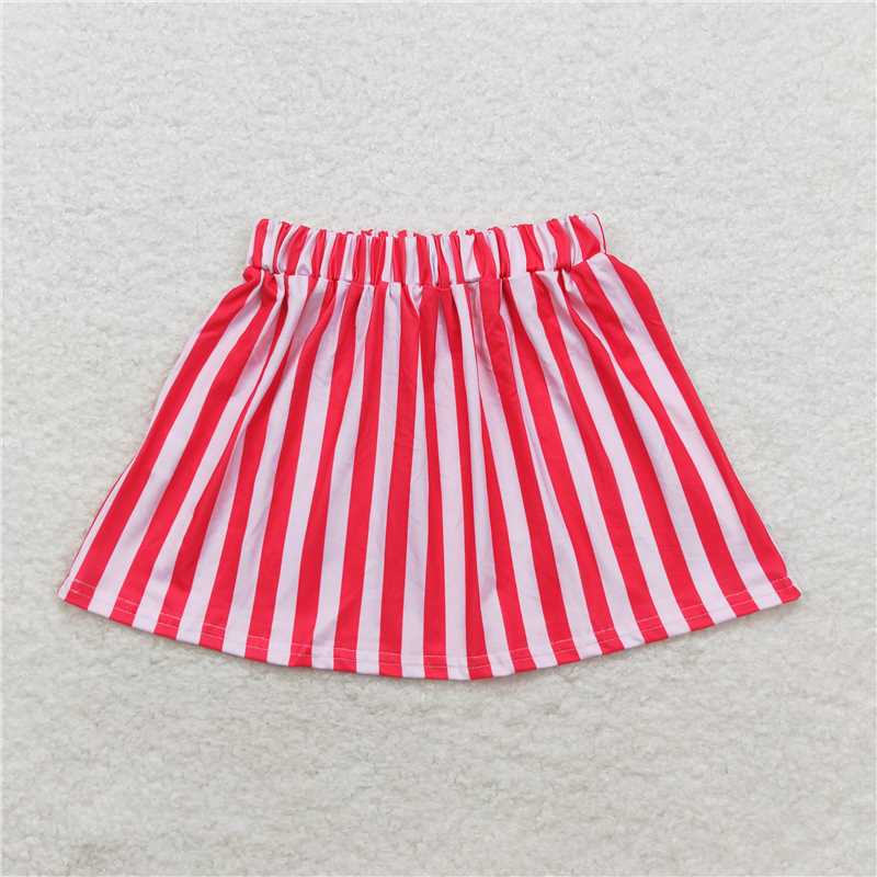 RTS GLK0029 Baby Girls Knee-Length Skirts Pink Hotpink Stripes Cute And Fashionable Baby Girl's Clothing