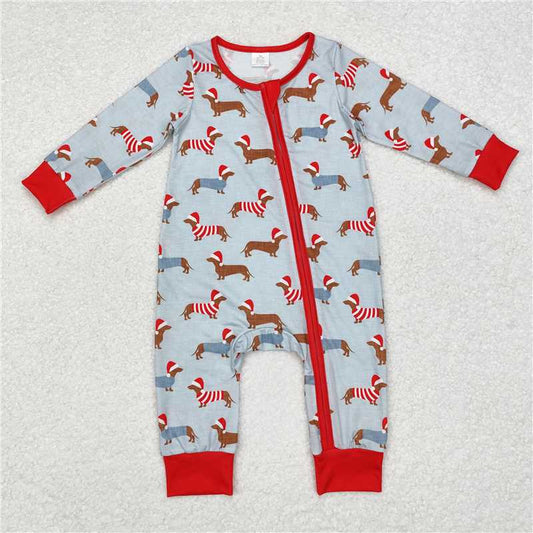 Family Girls Boys Christmas Dachshund Pajamas Rompers Clothes Sets