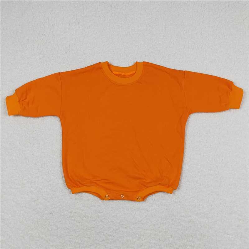 LR0927 Thick orange hoodie long-sleeved onesie