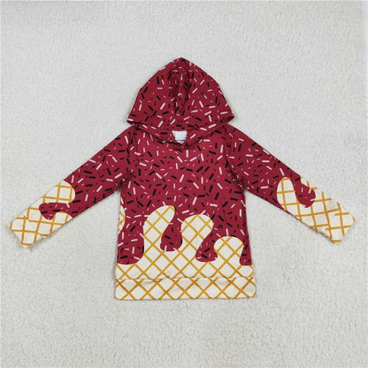 7 Colors Sibling Baby Kids Long Sleeves Team Sprinkles Drips Hoodies Tops 7.29