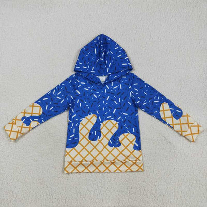 7 Colors Sibling Baby Kids Long Sleeves Team Sprinkles Drips Hoodies Tops 7.29