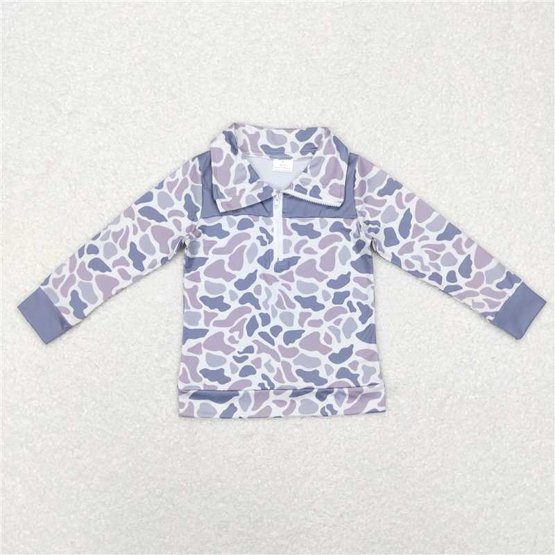 Baby Boys Grey Camo Brother Hunting Spring Summer Clothes Sets
