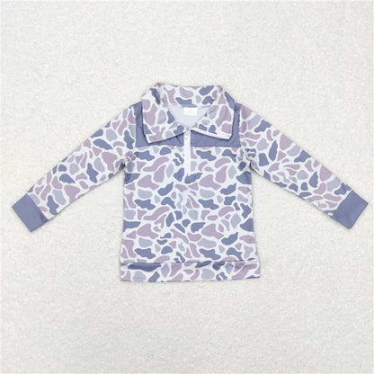 Baby Boys Grey Camo Brother Hunting Spring Summer Clothes Sets