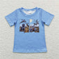 Baby Boys Clothes Sibling Western Style Short-sleeved Tops