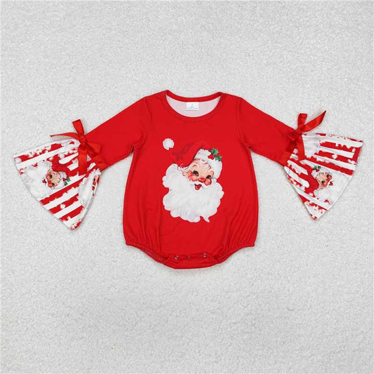 Sibling Baby Girls Christmas Santa Dresses Rompers Clothes Sets