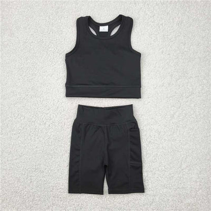 Sibling Baby Girls Athletic Active Wear Top Shorts Clothes Sets 4.30