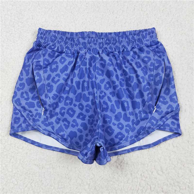 Sibling Adult Women Western Camo Leopard Yoga Summer Shorts 5.24