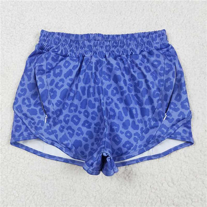 Sibling Adult Women Western Camo Leopard Yoga Summer Shorts 5.24
