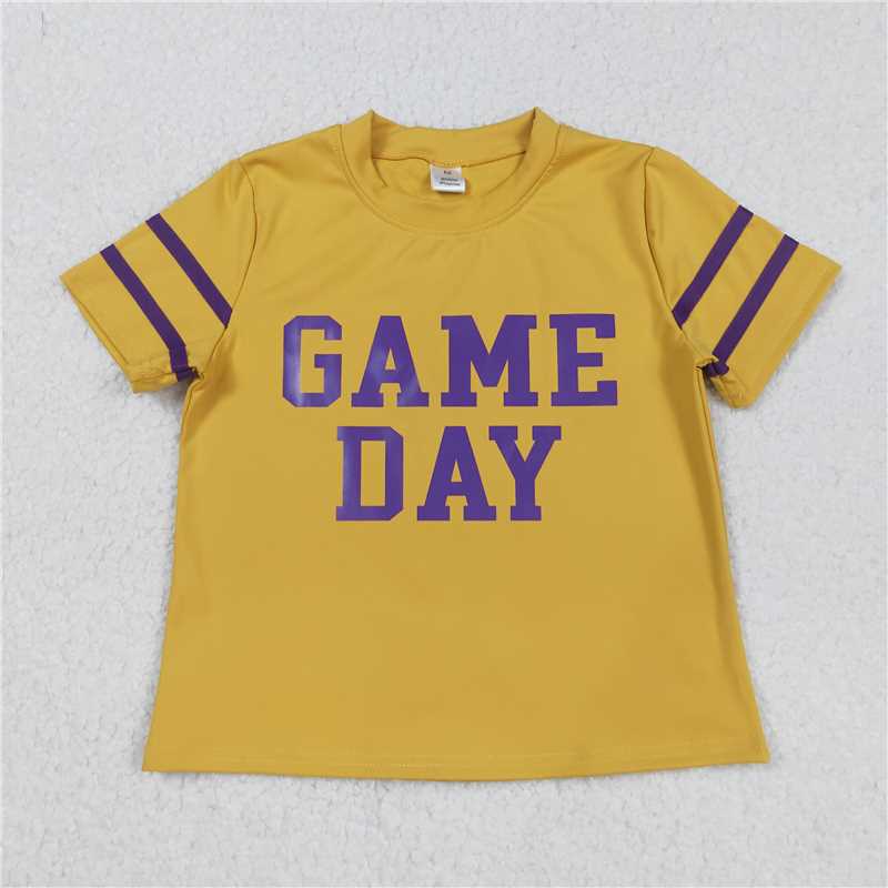 Sibling Baby Girls Game Day Yoga Active Team Tee Shirts Tops C9.3
