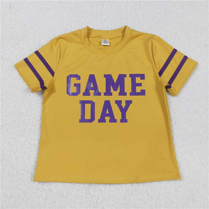Sibling Baby Girls Game Day Yoga Active Team Tee Shirts Tops C9.3