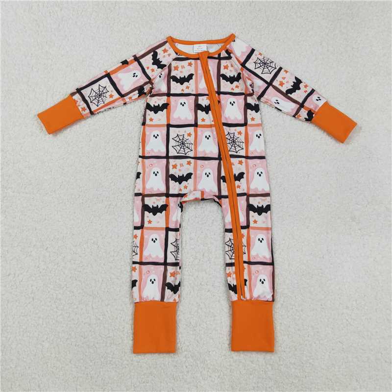 Sibling Baby Girls Ghosts Bats Top Pants Halloween Rompers Pajamas Sets C8.29