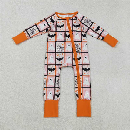 Sibling Baby Girls Ghosts Bats Top Pants Halloween Rompers Pajamas Sets C8.29