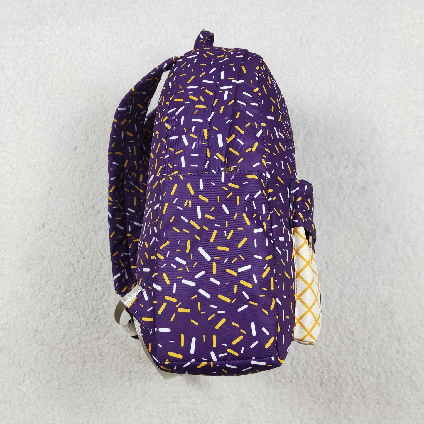 BA0327 Baby Kids Purple Team Zipper School Back Bags C11.7