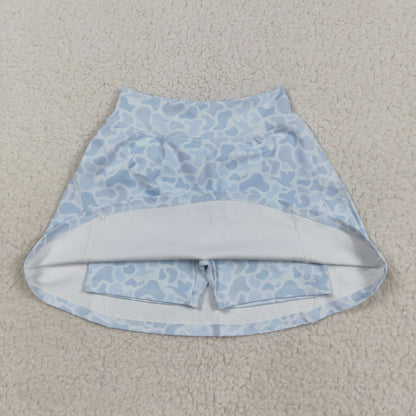GLK0129 Baby Girls Western Light Gray Camo Yoga Skorts Bottom 8.13