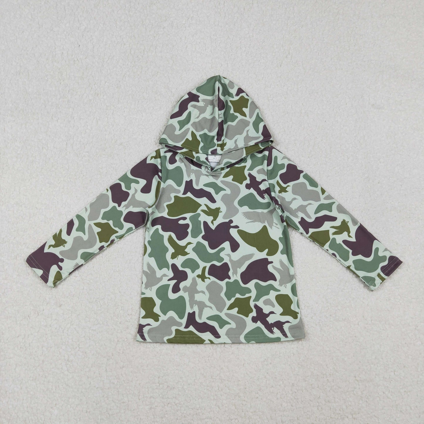 BT1374 Baby Boys Green Ducks Camo Western Hoodies Top C10.22