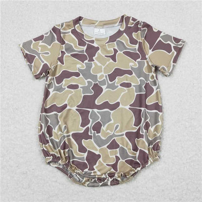 Baby Boys Camo Green Short Sleeve Tee Shirts Tops Rompers Brother Styles