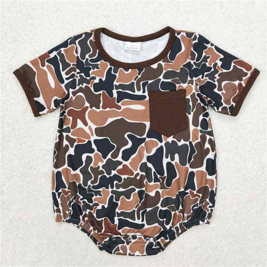 Sibling Baby Boys Western Camo Rompers Brother Designs 6.30
