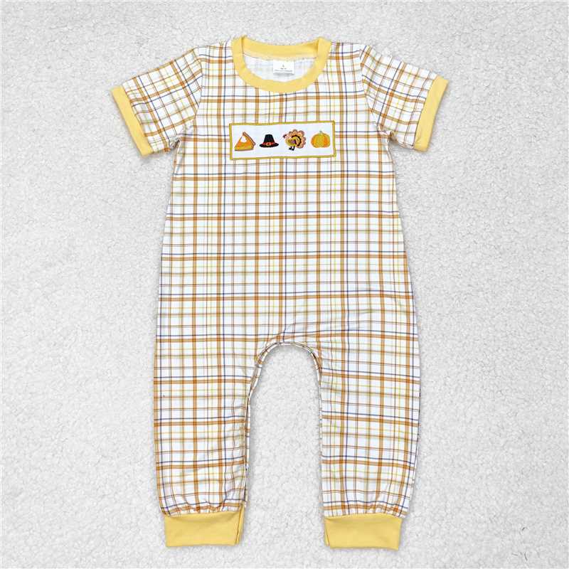 Baby Girls Thanksgiving Turkey Sibling Boys Rompers Outfits Sets