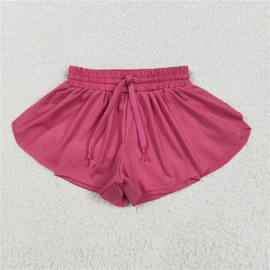 RTS SS0545 Baby Girls Hot Pink Skort Shorts Bottoms for Spring Summer Comfortable Cotton Blend Outfit