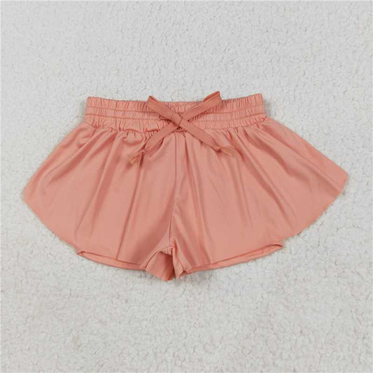 RTS SS0547 Baby Girls Peach Skort Shorts Bottoms for Spring Summer Comfortable Cotton Outfit