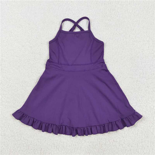 5 Colors Sibling Baby Girls Athletic Active Wear Knee Length Dresses 7.25