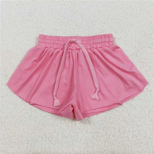 RTS SS0546 Baby Girls Pink Yoga Shorts Bottoms for Kids Comfortable Cotton
