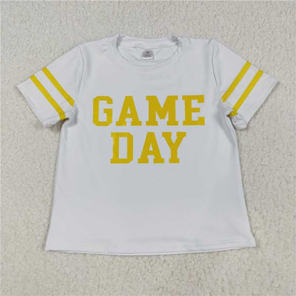 Sibling Baby Girls Game Day Yoga Active Team Tee Shirts Tops C9.3