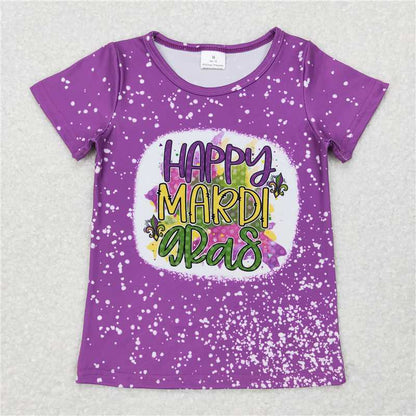 Mommy&Me Mardi Gras matching clothes girl t-shirt adult t-shirt