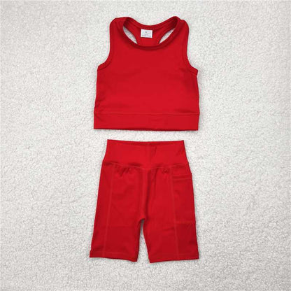 Sibling Baby Girls Athletic Active Wear Top Shorts Clothes Sets 4.30