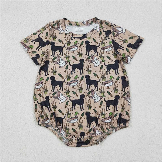 RTS SR2725 Baby Boys Romper Baby Infant Boys Dog Duck Calls Hunting Rompers