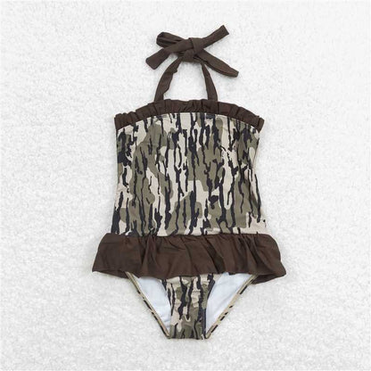 Baby Girls Boys Camo Family Sibling Swimsuits