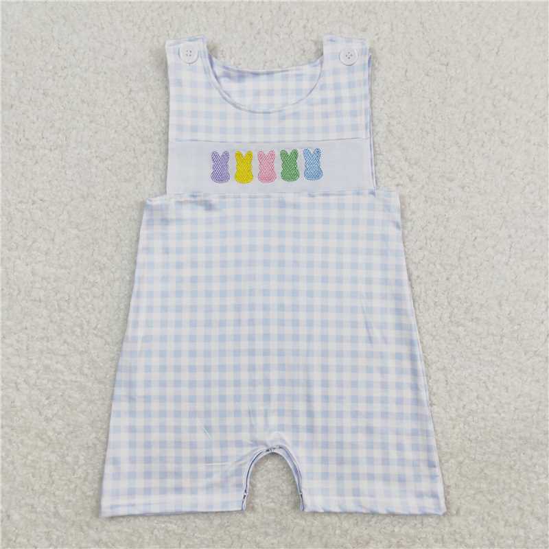 RTS SR0691 Baby Boys Romper Baby Infants Easter Colorful Bunny Sleeveless Rompers