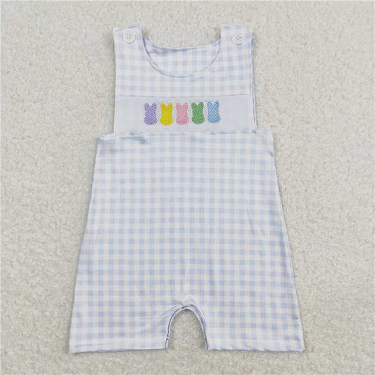 RTS SR0691 Baby Boys Romper Baby Infants Easter Colorful Bunny Sleeveless Rompers