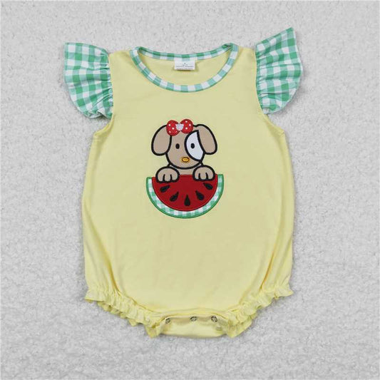 Baby Girls Dog Watermelon Sibling Boys Rompers Shorts Clothes Sets
