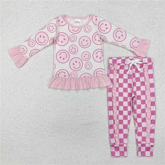 Sibling Baby Girls Boys Smile Top Pants Outfits Sets