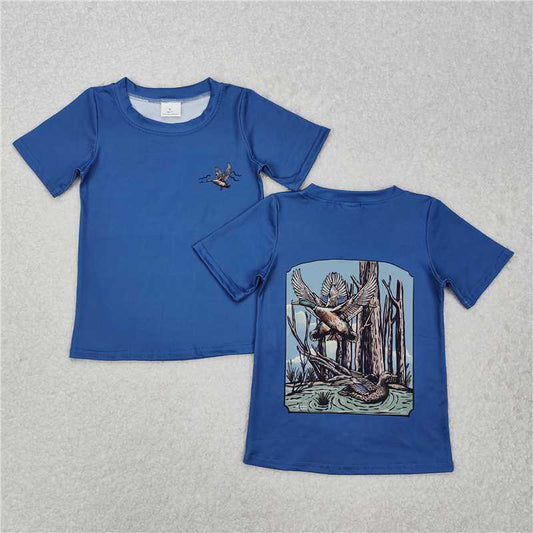 RTS BT1150 Baby Boys Top Baby Boys Blue Duck Short Sleeve Tee Shirts Tops