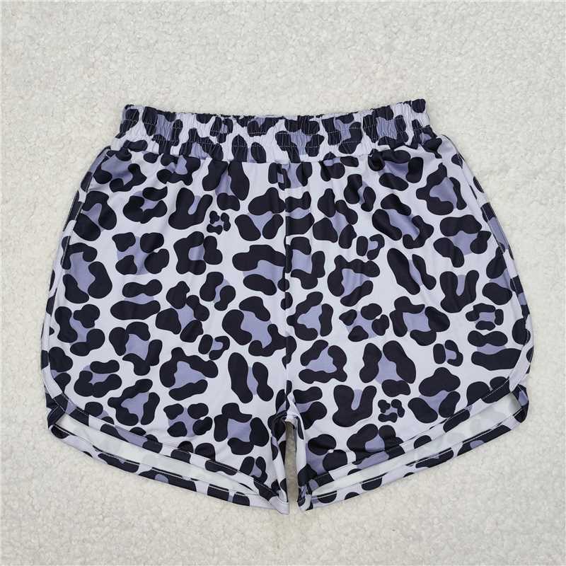 Sibling Adult Women Western Camo Leopard Yoga Summer Shorts 5.24
