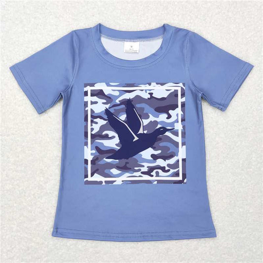 RTS BT0438 Baby Boys Top Baby Boys Camo Duck Hunting Short Sleeve Shirts Tops