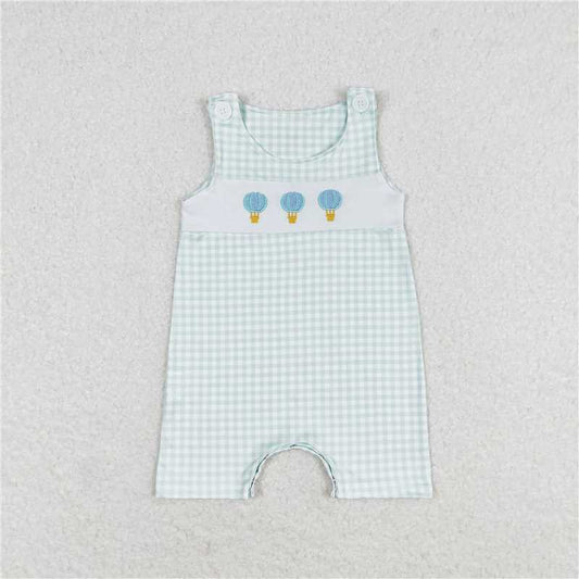 RTS SR1405 Baby Boys Romper Baby Infant Boys Blue Hot Balloons Rompers
