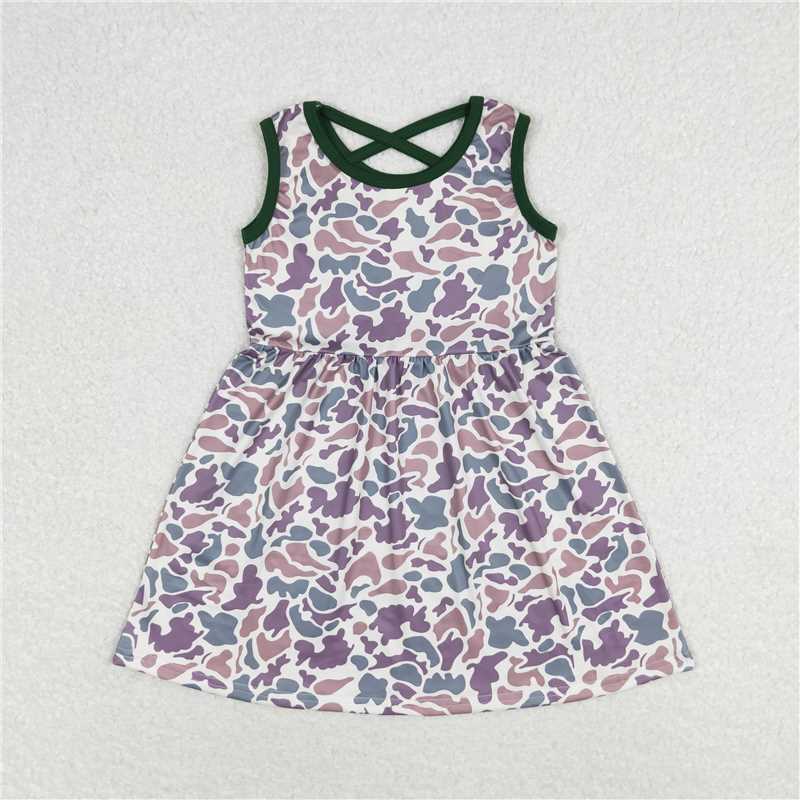 Baby Boys Grey Camo Girls Sibling Dresses Shirts Tops