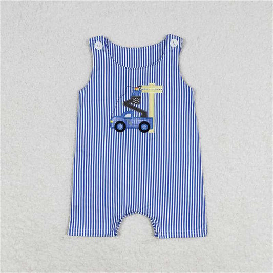 Baby Boys Construction Line Man Sibling Rompers Clothes Sets