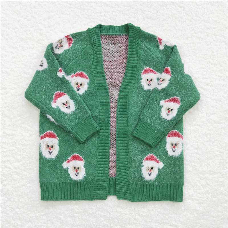 Baby Girls Sibling Clothes Christmas Long Sleeve Sweater Cardigan