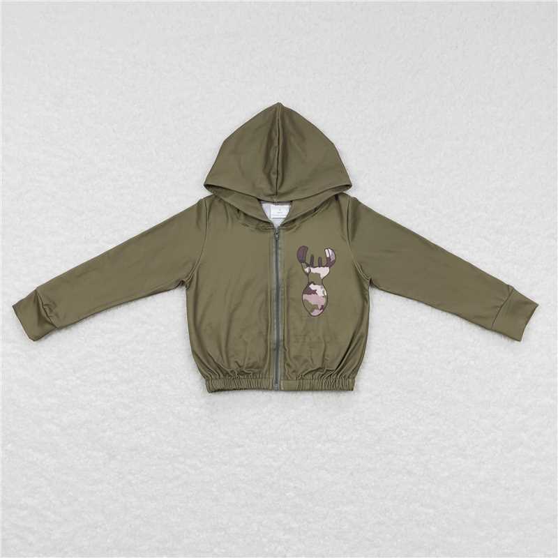 Sibling Boys Baby Girls Camouflage Hunting Season Hooded Tops Cardigans Jackets