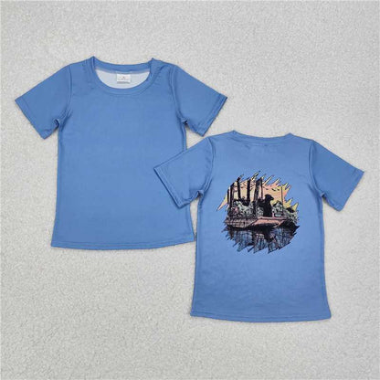 Sibling Baby Boys Hunting Duck Short Sleeve Tee Shirts Tops 4.18