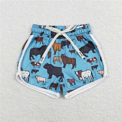 Mommy&Me matching shorts summer farm clothes cow shorts summer bottom