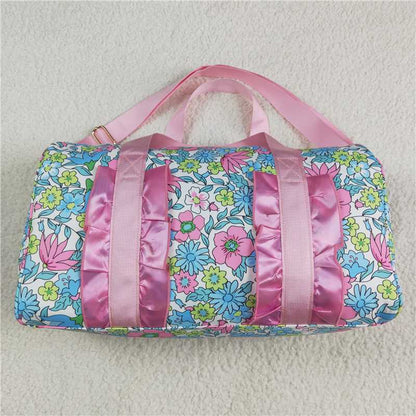Sibling Ruffle Floral Print Gym Duffle Bags 5.12